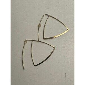Gold Triangle Earrings